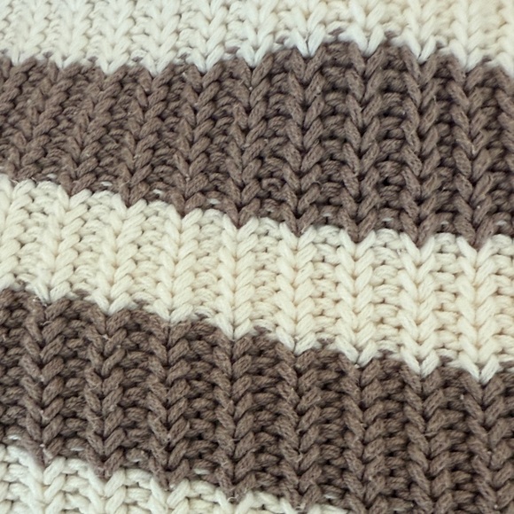 Sonoma Brown and Cream Striped Cardigan - Picture 3 of 5